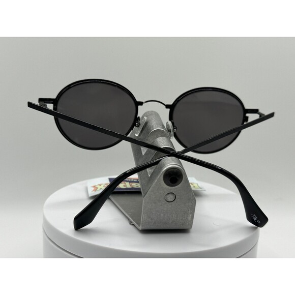 Vintage Refurbished Eyeglasses Round Metal Frame Nat & Coco 1315 Grey Lens Y2K main image 5